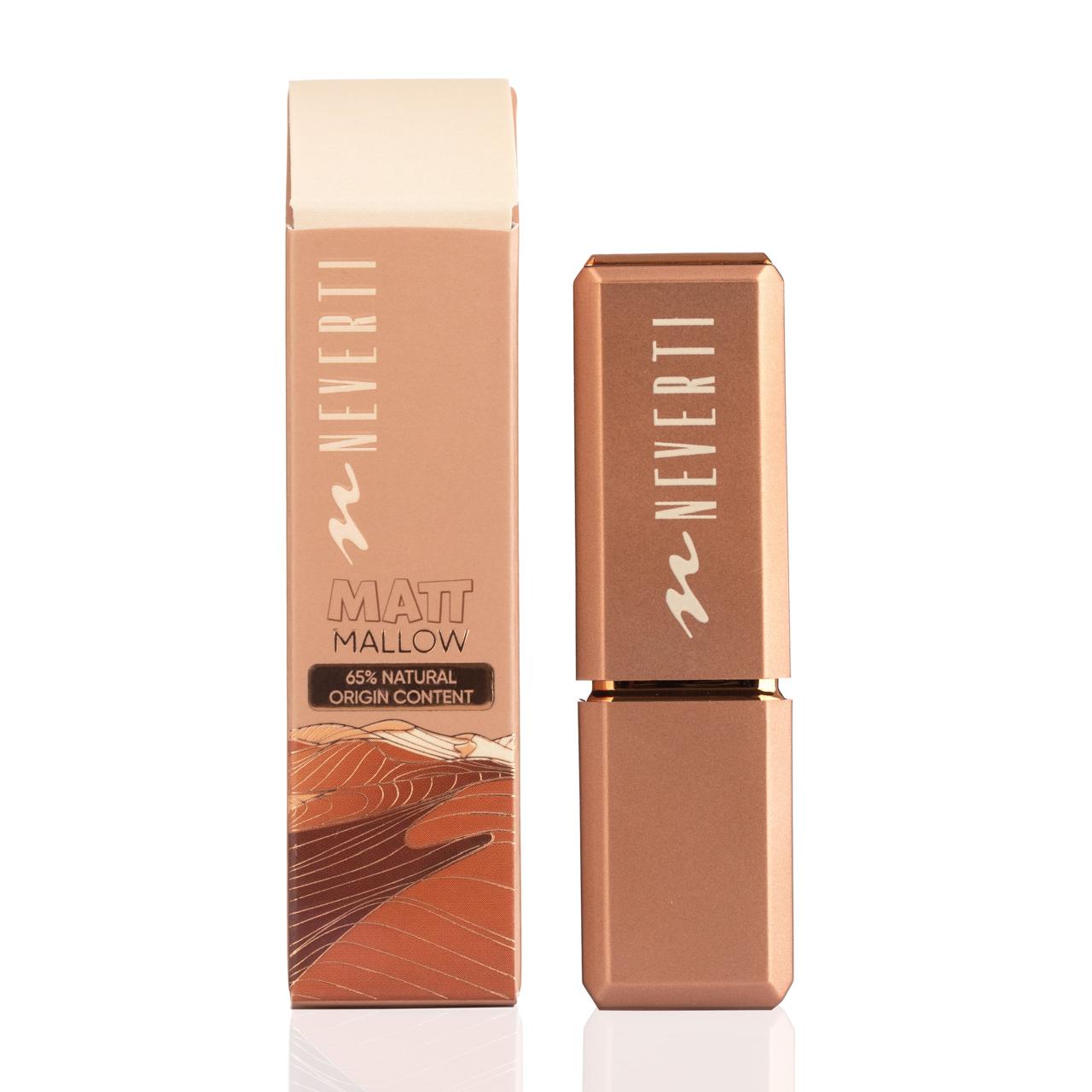 حمرة ستيك مات ملو(بدون عطر-بشرة حساسة) NEVERTI MATTE MALLOW LIPSTICK - 1