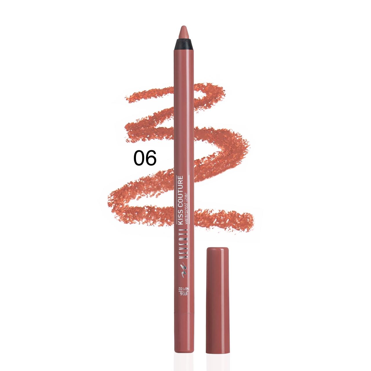 قلم تحديد شفاه ثابت بلاستيك NEVERTI KISS COUTURE LIPLINER - 7