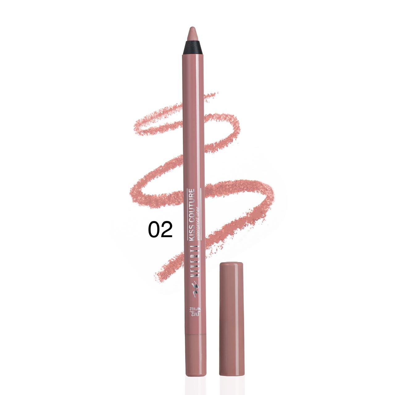 قلم تحديد شفاه ثابت بلاستيك NEVERTI KISS COUTURE LIPLINER - 3
