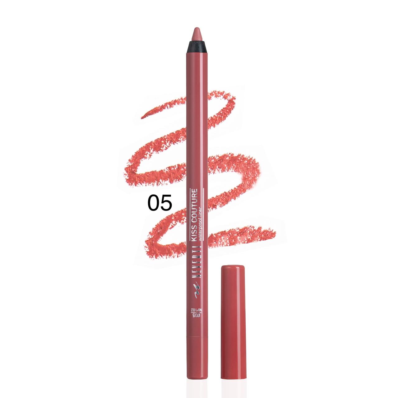 قلم تحديد شفاه ثابت بلاستيك NEVERTI KISS COUTURE LIPLINER - 6